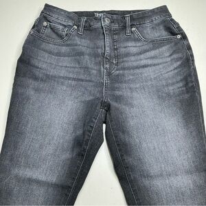 Time and Tru Womens High Rise Curvy Skinny Jeans Sz 8 Short Black Wash Preloved